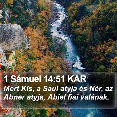1 Sámuel 14:51 KAR Bible Verse Image