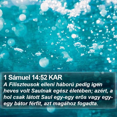 1 Sámuel 14:52 KAR Bible Verse Image
