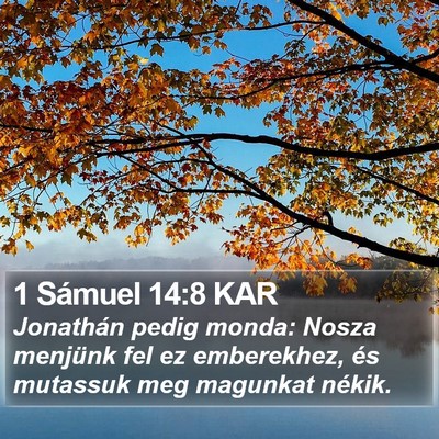 1 Sámuel 14:8 KAR Bible Verse Image