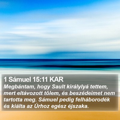 1 Sámuel 15:11 KAR Bible Verse Image