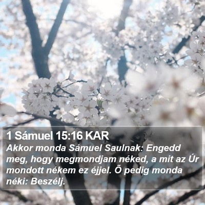 1 Sámuel 15:16 KAR Bible Verse Image