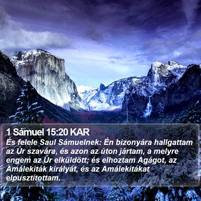 1 Sámuel 15:20 KAR Bible Verse Image