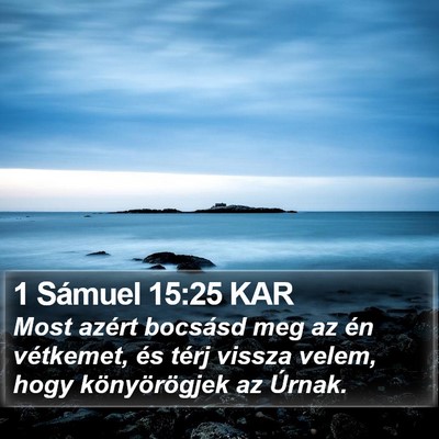 1 Sámuel 15:25 KAR Bible Verse Image