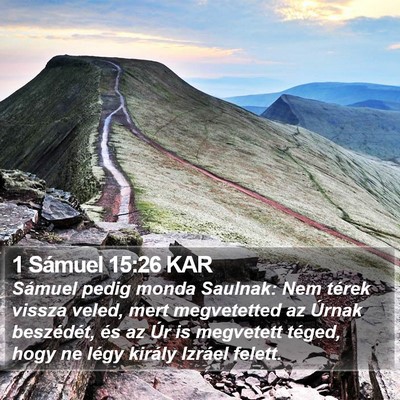 1 Sámuel 15:26 KAR Bible Verse Image