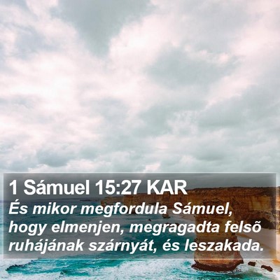 1 Sámuel 15:27 KAR Bible Verse Image