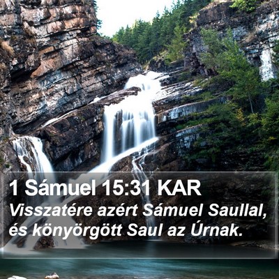 1 Sámuel 15:31 KAR Bible Verse Image