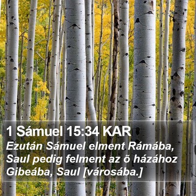 1 Sámuel 15:34 KAR Bible Verse Image