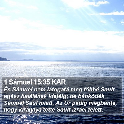 1 Sámuel 15:35 KAR Bible Verse Image