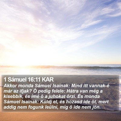1 Sámuel 16:11 KAR Bible Verse Image
