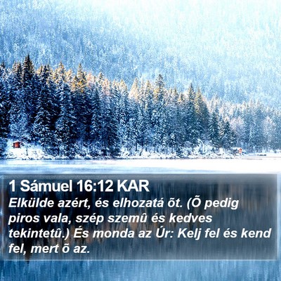1 Sámuel 16:12 KAR Bible Verse Image