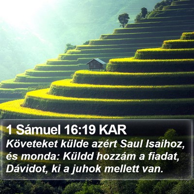 1 Sámuel 16:19 KAR Bible Verse Image
