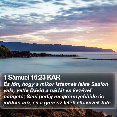 1 Sámuel 16:23 KAR Bible Verse Image