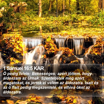 1 Sámuel 16:5 KAR Bible Verse Image