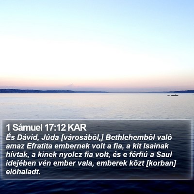 1 Sámuel 17:12 KAR Bible Verse Image