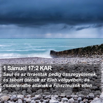 1 Sámuel 17:2 KAR Bible Verse Image