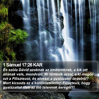 1 Sámuel 17:26 KAR Bible Verse Image