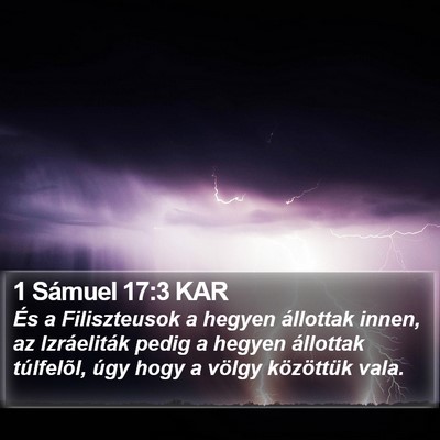 1 Sámuel 17:3 KAR Bible Verse Image