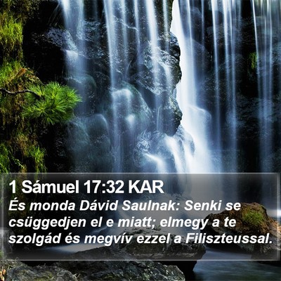 1 Sámuel 17:32 KAR Bible Verse Image