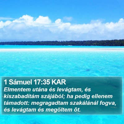 1 Sámuel 17:35 KAR Bible Verse Image