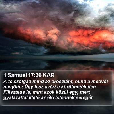1 Sámuel 17:36 KAR Bible Verse Image