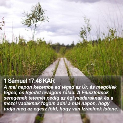 1 Sámuel 17:46 KAR Bible Verse Image