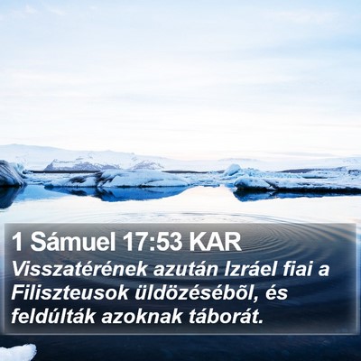 1 Sámuel 17:53 KAR Bible Verse Image