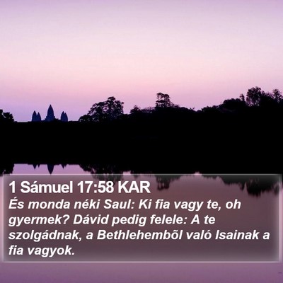 1 Sámuel 17:58 KAR Bible Verse Image