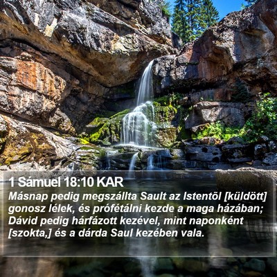 1 Sámuel 18:10 KAR Bible Verse Image