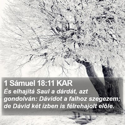 1 Sámuel 18:11 KAR Bible Verse Image