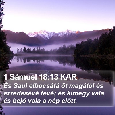 1 Sámuel 18:13 KAR Bible Verse Image