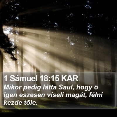 1 Sámuel 18:15 KAR Bible Verse Image