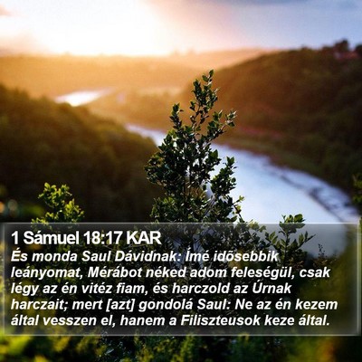 1 Sámuel 18:17 KAR Bible Verse Image