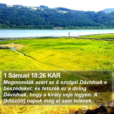 1 Sámuel 18:26 KAR Bible Verse Image