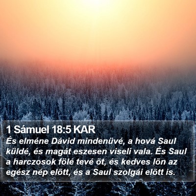1 Sámuel 18:5 KAR Bible Verse Image