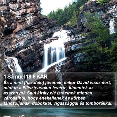 1 Sámuel 18:6 KAR Bible Verse Image