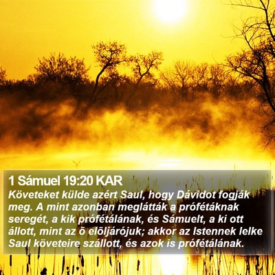 1 Sámuel 19:20 KAR Bible Verse Image