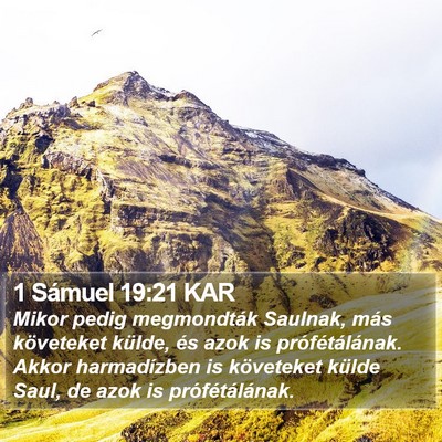 1 Sámuel 19:21 KAR Bible Verse Image