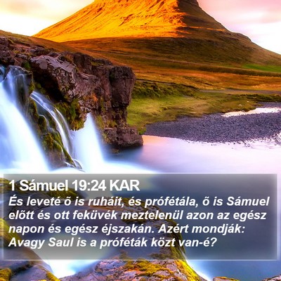 1 Sámuel 19:24 KAR Bible Verse Image