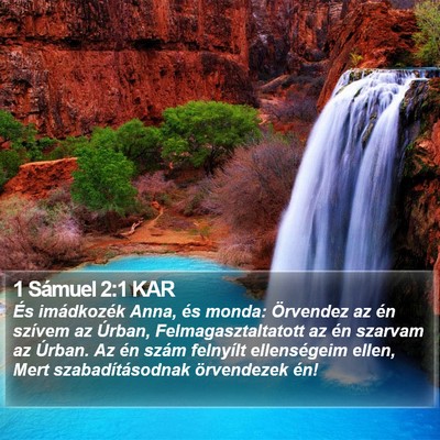 1 Sámuel 2:1 KAR Bible Verse Image