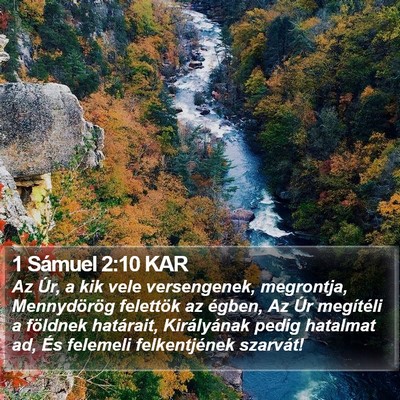 1 Sámuel 2:10 KAR Bible Verse Image