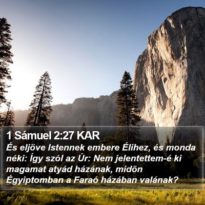 1 Sámuel 2:27 KAR Bible Verse Image