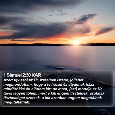 1 Sámuel 2:30 KAR Bible Verse Image