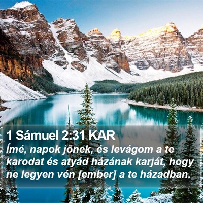 1 Sámuel 2:31 KAR Bible Verse Image