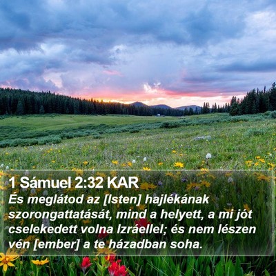 1 Sámuel 2:32 KAR Bible Verse Image