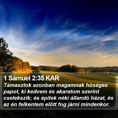 1 Sámuel 2:35 KAR Bible Verse Image