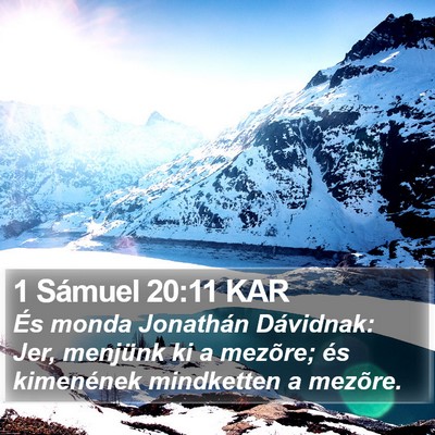 1 Sámuel 20:11 KAR Bible Verse Image