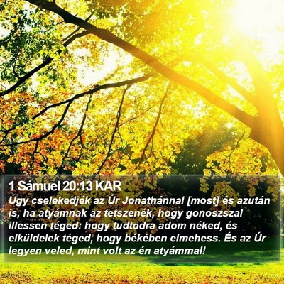 1 Sámuel 20:13 KAR Bible Verse Image