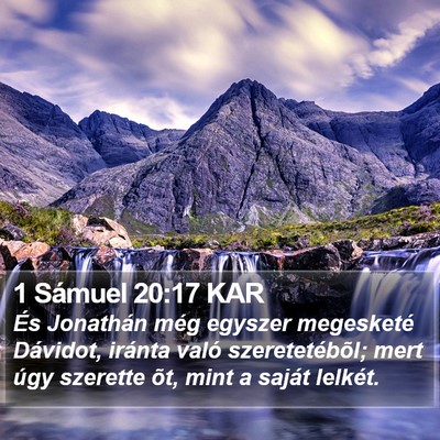 1 Sámuel 20:17 KAR Bible Verse Image