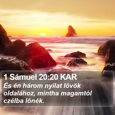 1 Sámuel 20:20 KAR Bible Verse Image