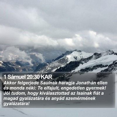 1 Sámuel 20:30 KAR Bible Verse Image